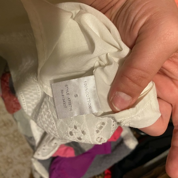 NWT One Shouldered White Lace Top - Picture 4 of 4